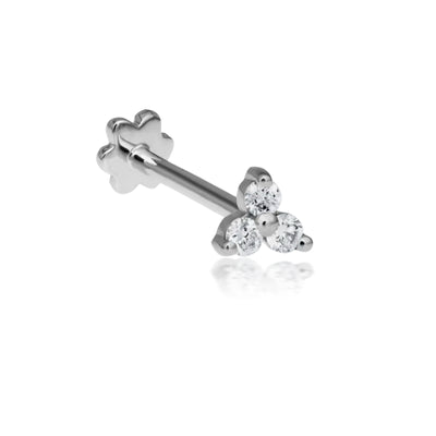 14 KARAT DIAMOND TRINITY SINGLE EARRING