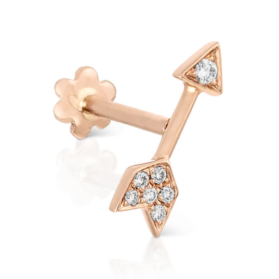 18 KARAT DIAMOND ARROW SINGLE EARRING