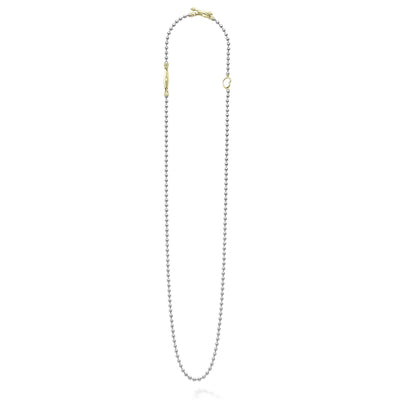 TWO TONE BEADED TOGGLE NECKLACE - Tapper's Jewelry 