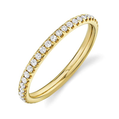 14K GOLD DIAMOND ETERNITY BAND - Tapper's Jewelry 