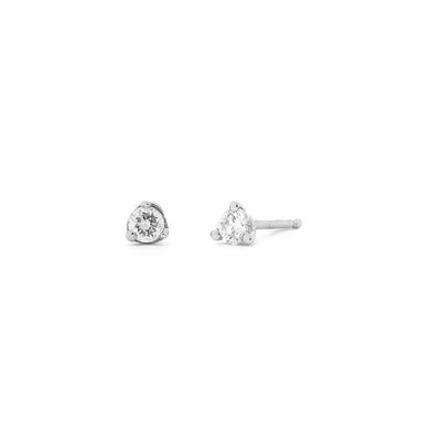 14K WHITE GOLD 0.15CTTW DIAMOND STUD EARRINGS