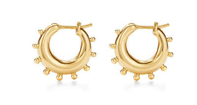 18 KARAT YOGA HOOPS
