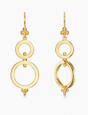 18K SPIN EARRINGS