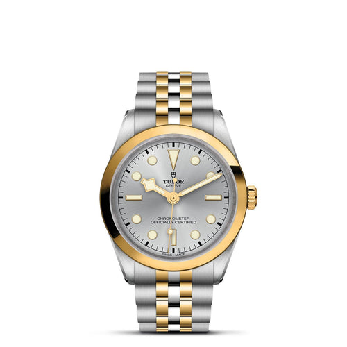 36mm Black Bay Steel and Gold Silver Dial Watch by Tudor | M79643-0002