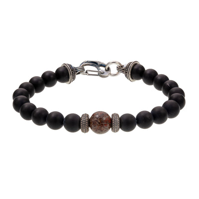 BLACK ONYX BEADED BRACELET - Tapper's Jewelry 