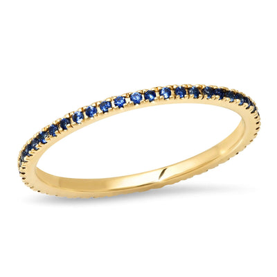 BLUE SAPPHIRE ETERNITY BAND - Tapper's Jewelry 