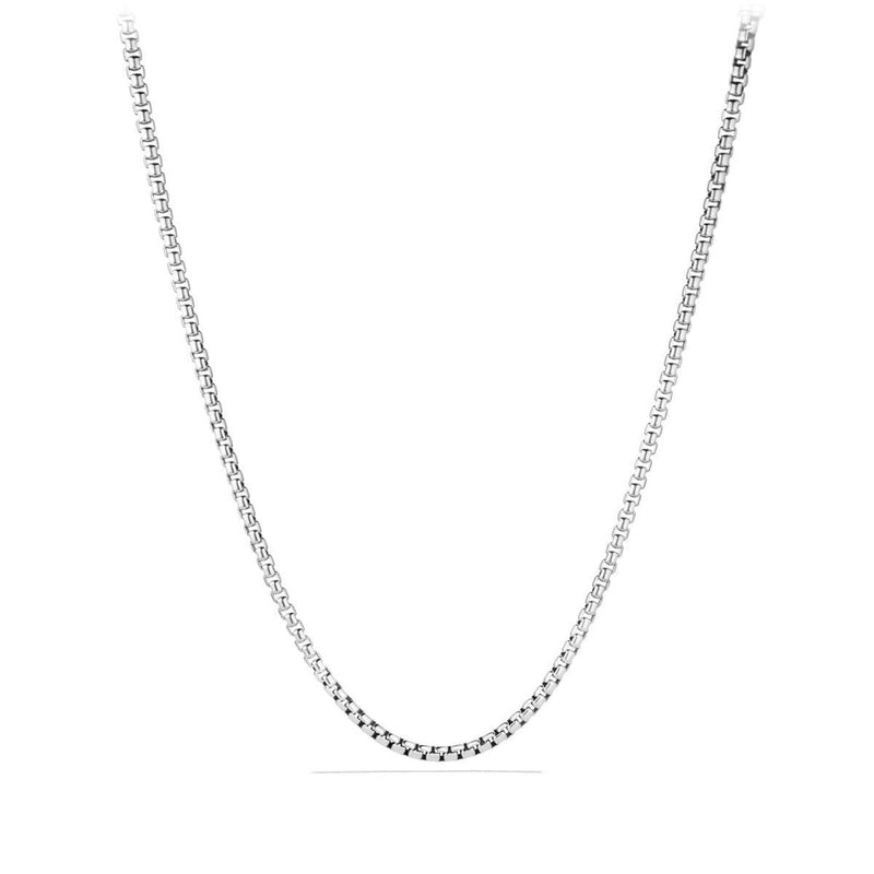 BOX CHAIN NECKLACE IN STERLING SILVER, 5.2MM