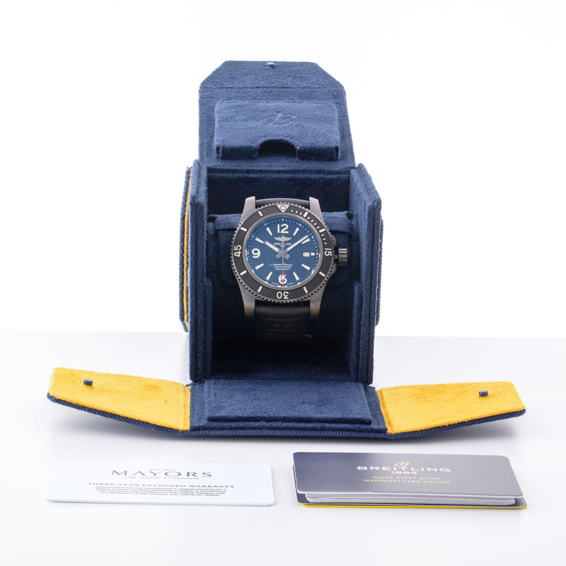 BREITLING 46MM BLACKSTEEL SUPEROCEAN WATCH - Main Image