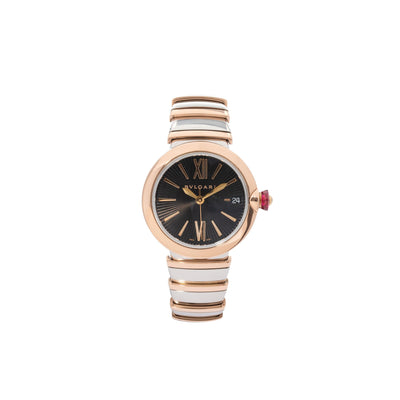 BULGARI STAINLESS STEEL AND ROSE GOLD WATCH - Tapper's Jewelry 