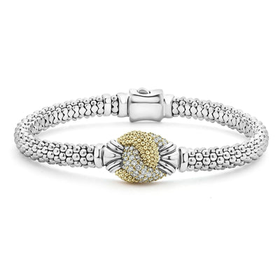 CAVIAR DIAMOND KNOT BRACELET - Tapper's Jewelry 