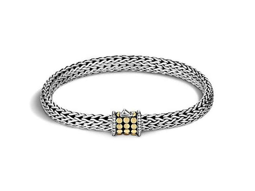 Classic Chain Bracelet with Dot Clasp