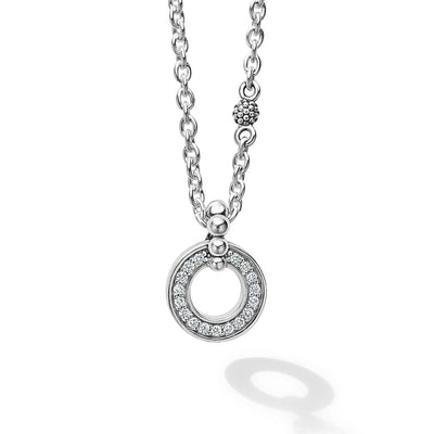 DIAMOND CIRCLE PENDANT NECKLACE - Tapper's Jewelry 