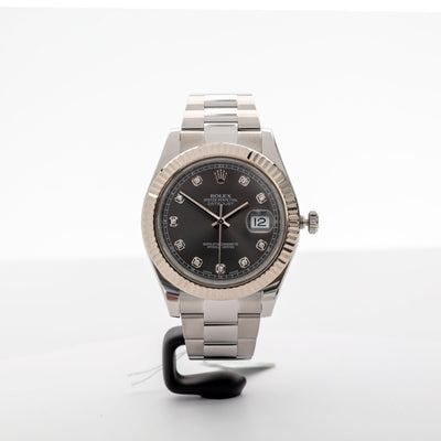 ESTATE ROLEX 41MM DATEJUST WATCH - Tapper's Jewelry 