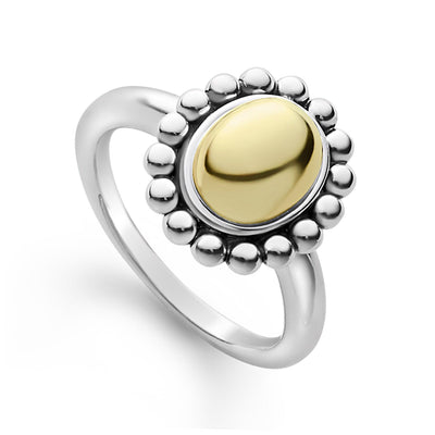 GOLD CAVIAR DOME RING - Tapper's Jewelry 