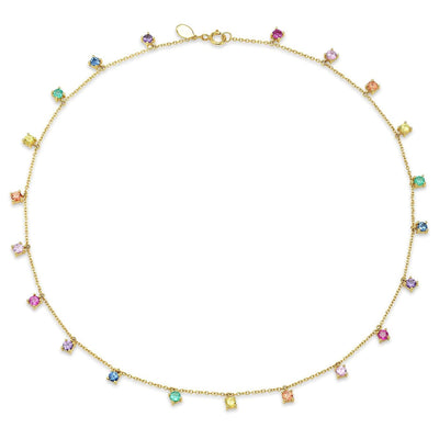 INFINITE RAINBOW CHARM NECKLACE