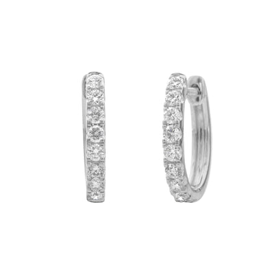 18K White Gold Earrings
