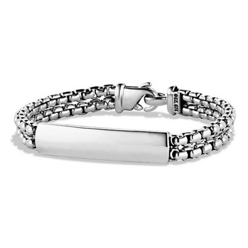 Silver 19cm Open Curb Id Bracelet | Goldmark (AU)