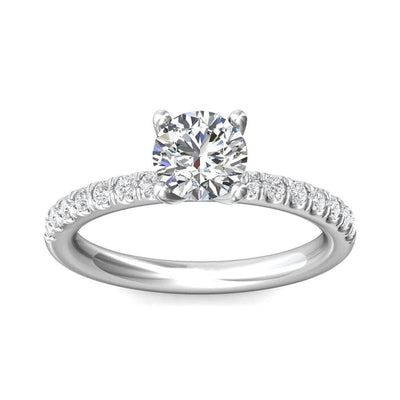 MAPLE - XS 14K GOLD PAVE DIAMOND MOUNTING