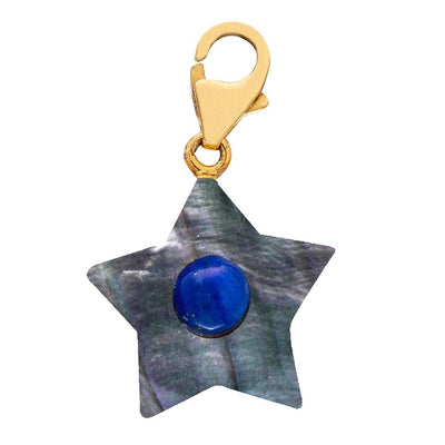 PEARL STAR CHARM WITH 18K GOLD CLASP - Tapper's Jewelry 