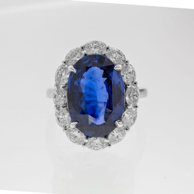 Platinum Sapphire Ring - Tapper's Jewelry 