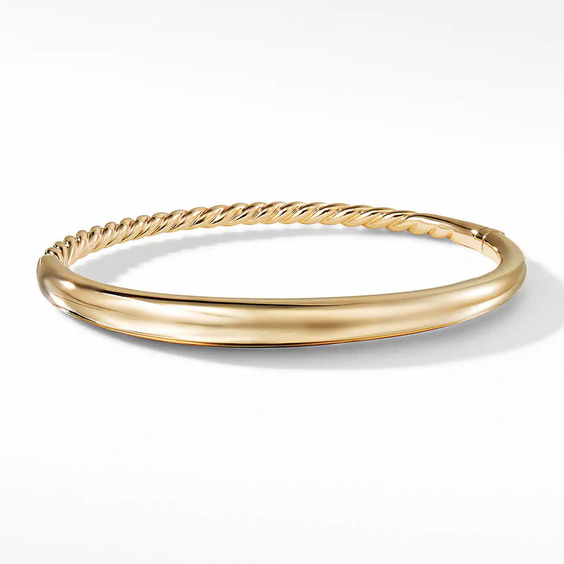 18k Solid Gold Stack Minimal Bangle Bracelet 14 / 18 Karat Gold Simple  Bracelet Dainty Gold Dainty Bangle - Etsy