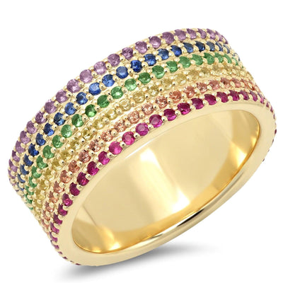 RAINBOW CIGAR BAND - Tapper's Jewelry 