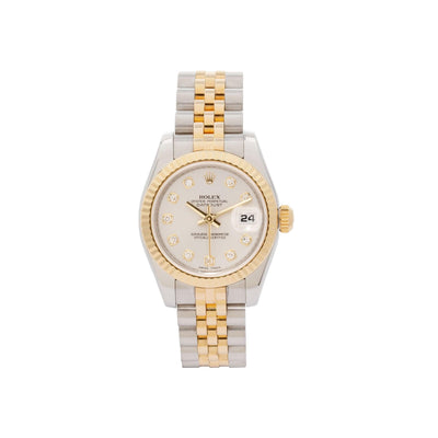 ROLEX STAINLESS STEEL AND GOLD WATCH - Tapper's Jewelry 