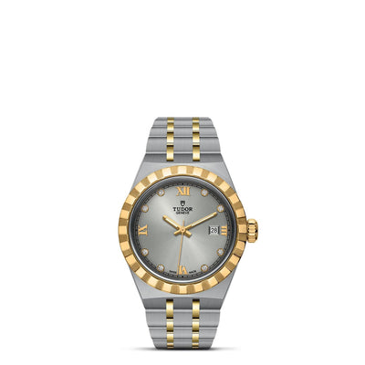 ROYAL 18K AND STAINLESS STEEL WATCH - Tapper's Jewelry 