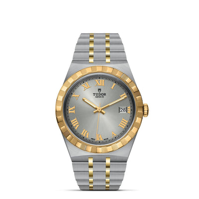 ROYAL STAINLESS STEEL AND 18K WATCH - Tapper's Jewelry 