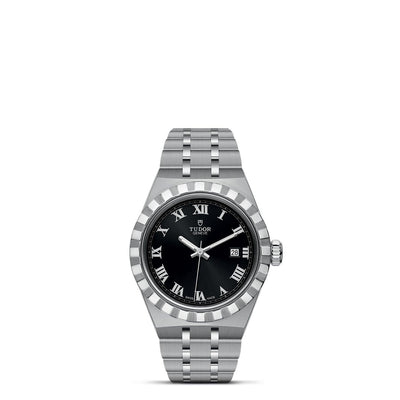 28mm Royal Steel Black Dial with Date Watch by Tudor | M28300-0003