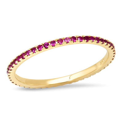 RUBY ETERNITY BAND - Tapper's Jewelry 