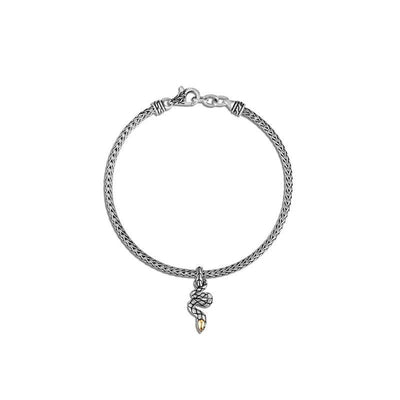 SILVER COBRA CHARM BRACELET - Tapper's Jewelry 