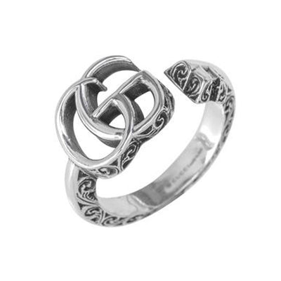 SILVER DOUBLE G RING - Tapper's Jewelry 