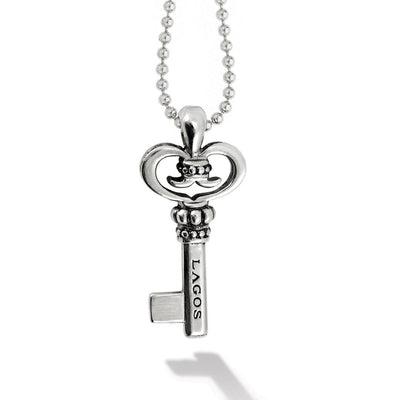 SILVER KEY PENDANT NECKLACE - Tapper's Jewelry 
