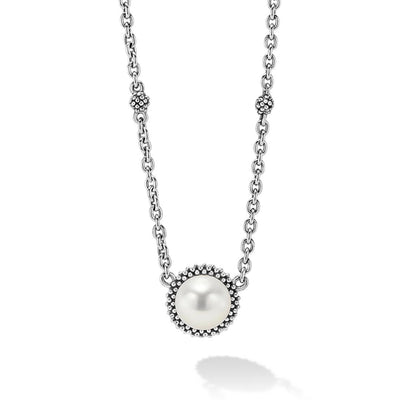 SILVER PEARL PENDANT NECKLACE - Tapper's Jewelry 