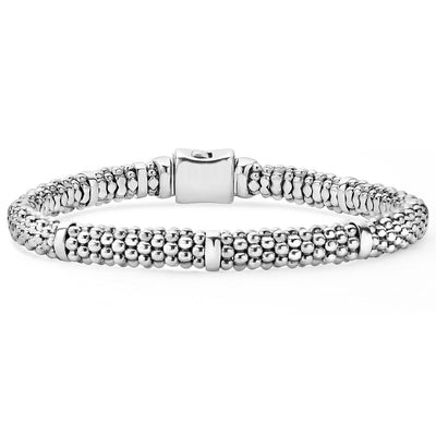SILVER STATION CAVIAR BRACELET - Tapper's Jewelry 
