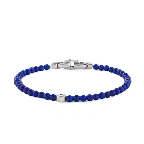 Spiritual Beads Evil Eye Bracelet with Lapis and Sapphire