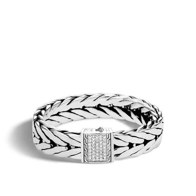 SS Sterling Silver Diamond Bracelet - Tapper's Jewelry 