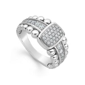 SS Sterling Silver Diamond Ring - Tapper's Jewelry 