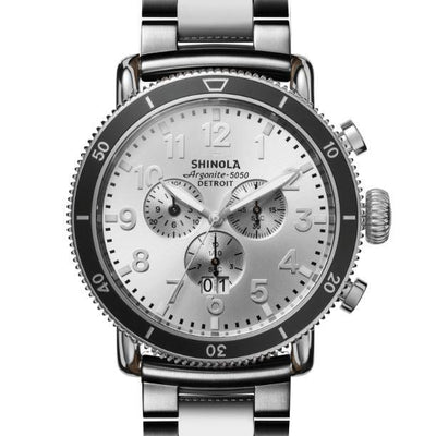 STAINLESS STEEL 48MM RUNWELL SPORT WATCH - Tapper's Jewelry 