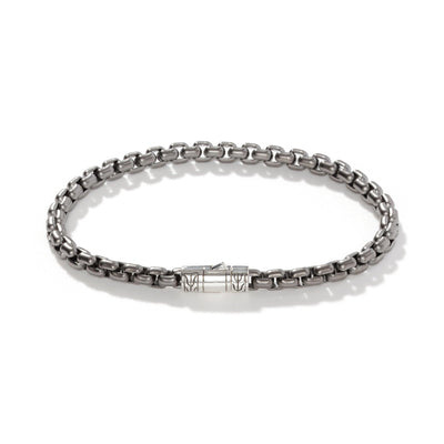 Sterling Silver 4.8MM satin matte rhodium Bracelet - Tapper's Jewelry 