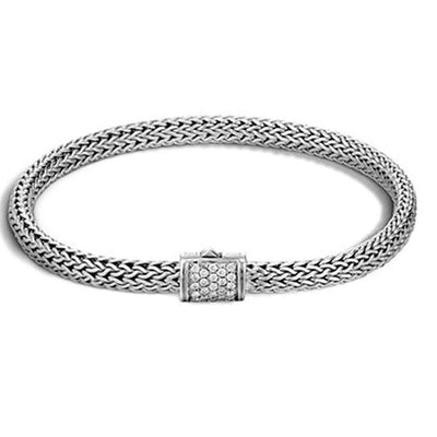 STERLING SILVER AND DIAMOND BRACELET - Tapper's Jewelry 