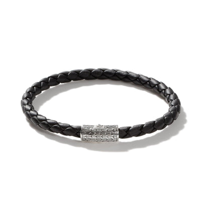 STERLING SILVER AND LEATHER BRACELET - Tapper's Jewelry 