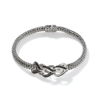 John Hardy Sterling Silver Black Sapphire Bracelet
