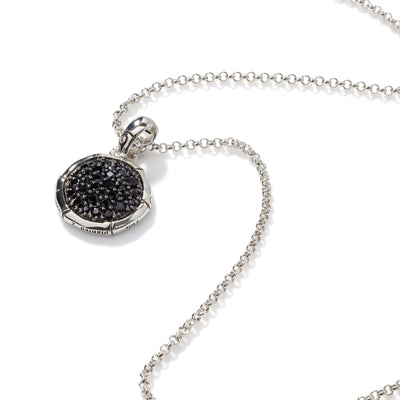 STERLING SILVER BLACK SAPPHIRE NECKLACE - Tapper's Jewelry 