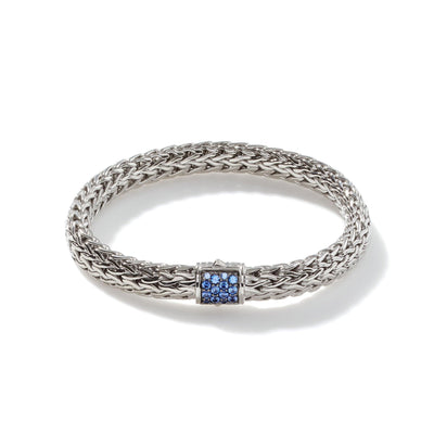 STERLING SILVER BLUE SAPPHIRE BRACELET - Tapper's Jewelry 