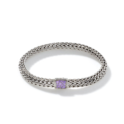 Sterling Silver Classic Chain Reversible Bracelet
Amethyst and Sapphire Bracelet - Tapper's Jewelry 