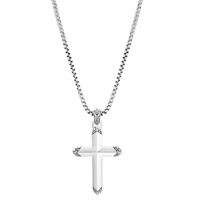 STERLING SILVER CROSS PENDANT NECKLACE - Tapper's Jewelry 