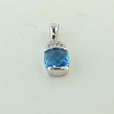 Sterling Silver Cubic Zirconia and Cubic Zirconia  Necklace - Tapper's Jewelry 