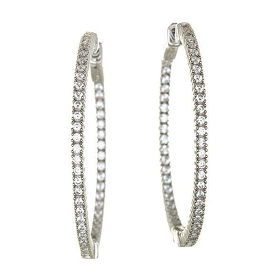 STERLING SILVER CUBIC ZIRCONIA EARRINGS - Tapper's Jewelry 